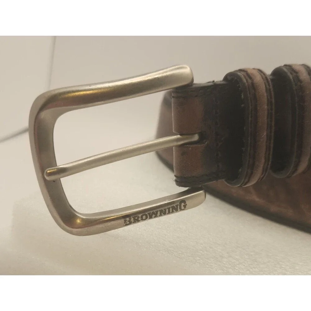 Vtg BROWNING The Best There Is Men's 44 Leather Belt